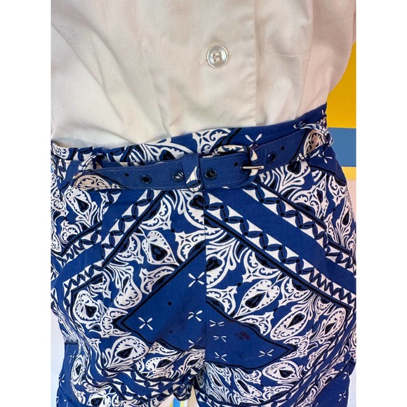 1960s bandana print 4 piece shorts set by Peck and peck sz s / m pinup playsuit - Picture 4 of 10